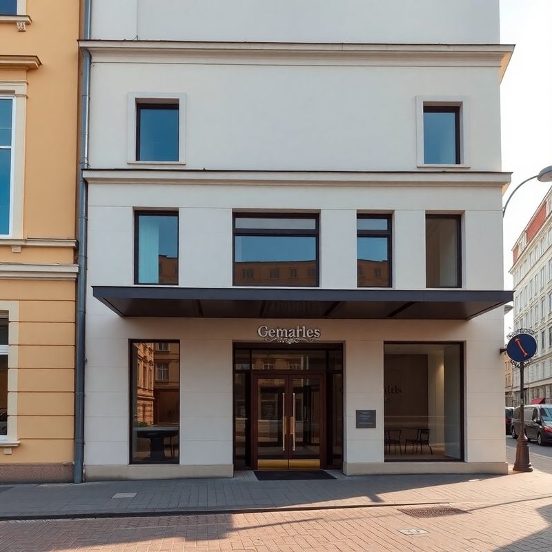 Vchod do kancelářské budovy v centru Liberce